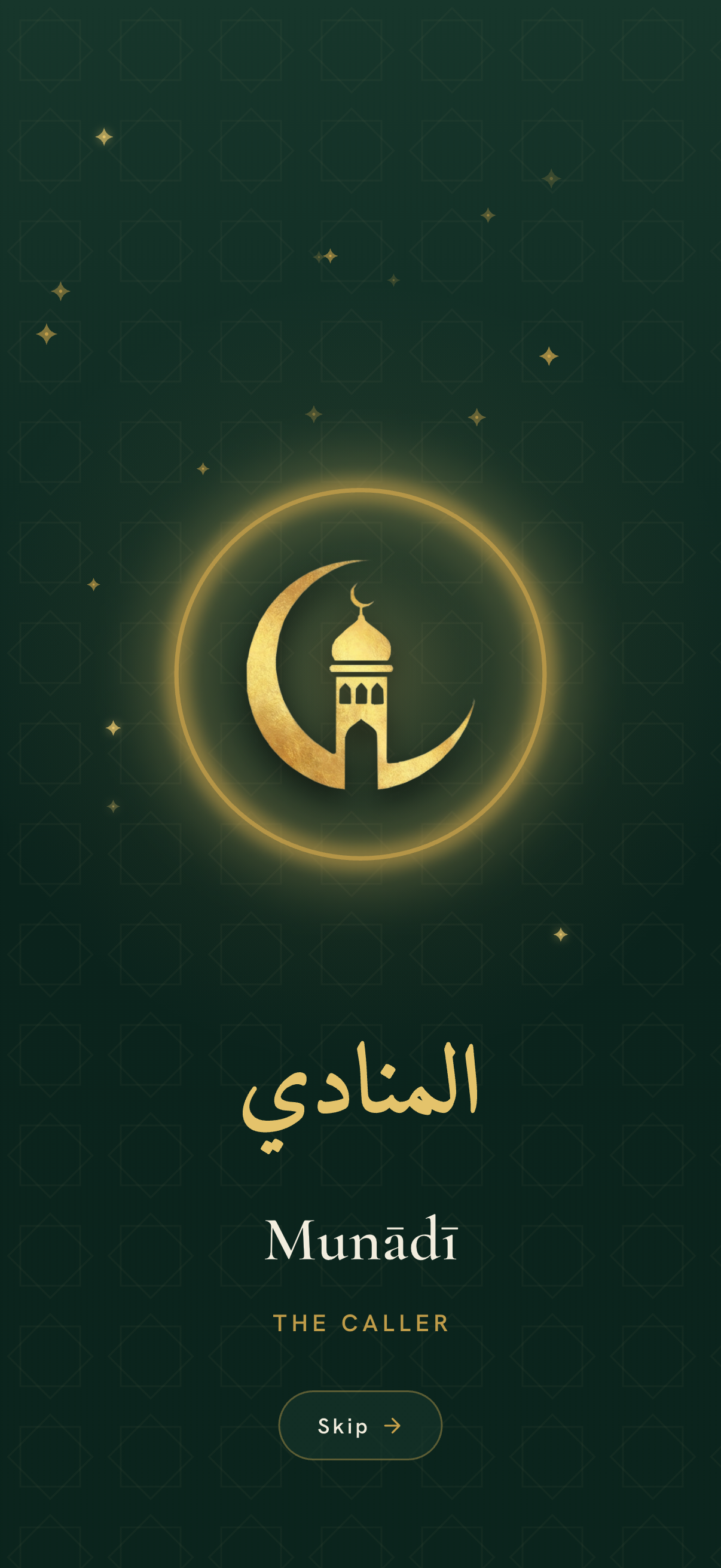 Munadi app — the caller to prayer